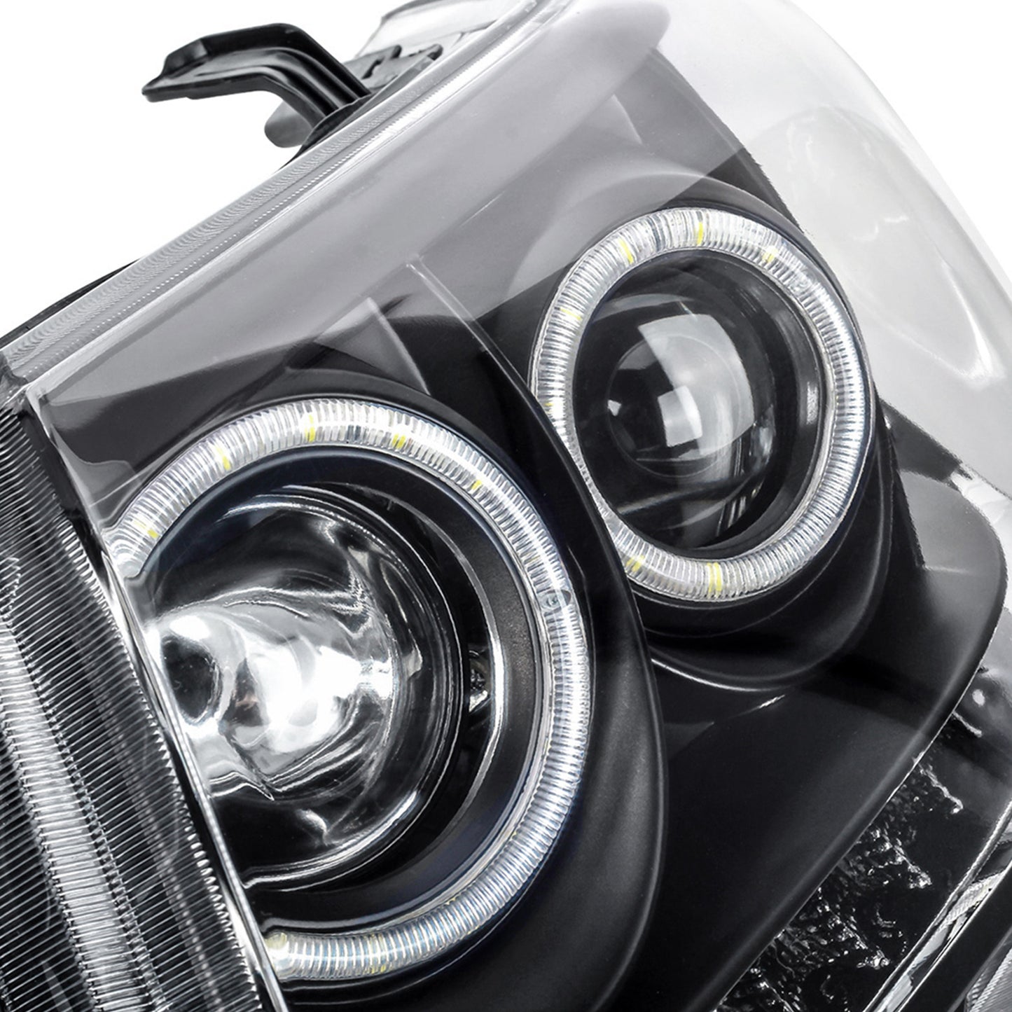 {{ Right Black LED Headlight HALO Projector Suitable for Toyota HILUX 2011-2014 }} - Buy Car Parts Online at {{ Kaka Auto Parts }}.