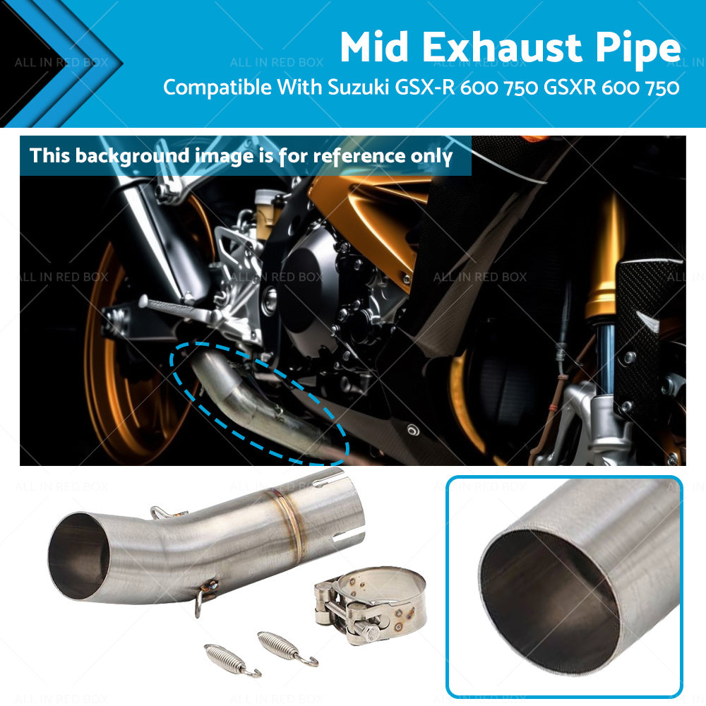 {{ Exhaust Mid Pipe Motorcycle Suitable For Suzuki GSX-R600 GSXR 750 2011-2023 }} - Buy Car Parts Online at {{ Kaka Auto Parts }}.
