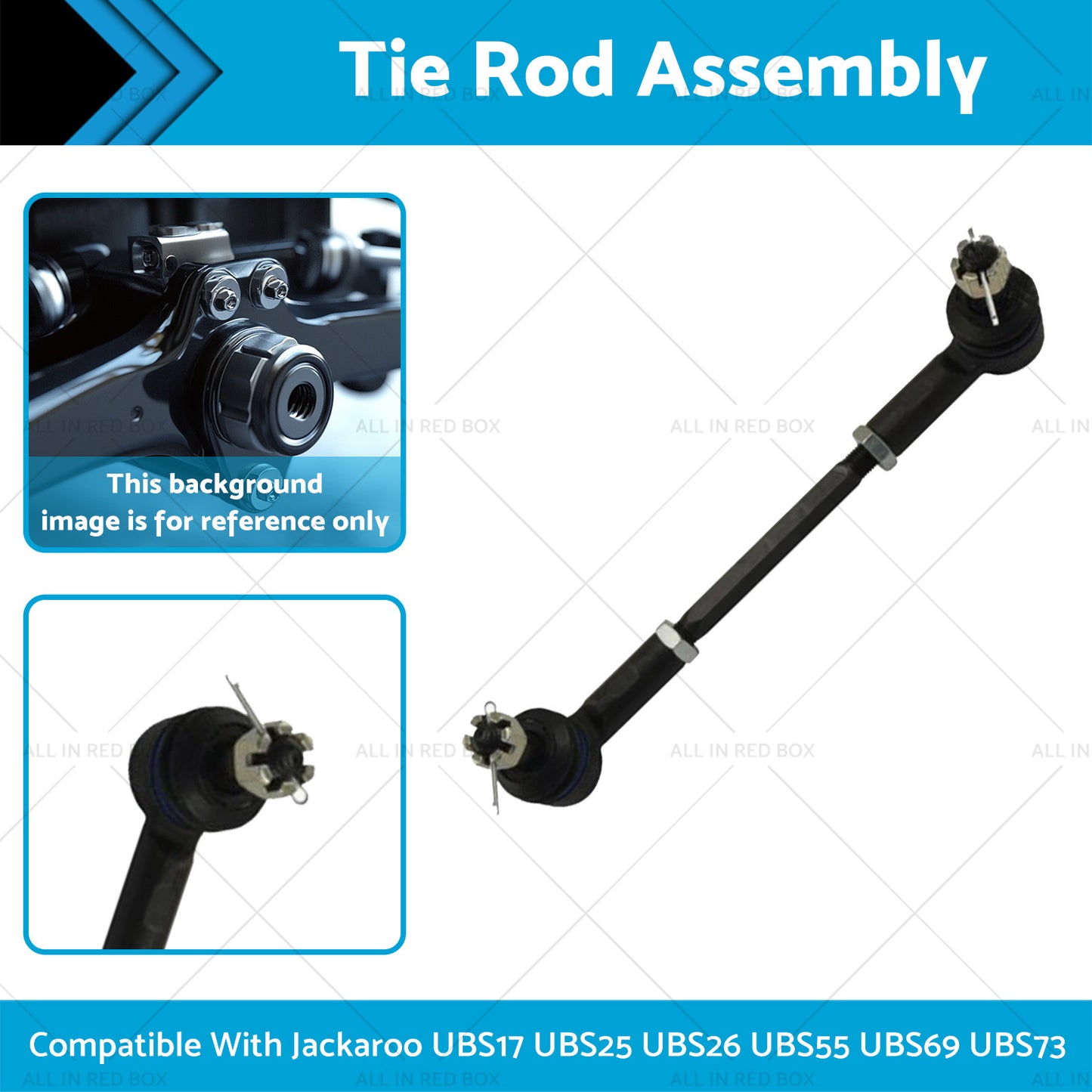{{ Tie Rod Assembly Suitable for Jackaroo UBS17 UBS25 UBS26 UBS55 UBS69 UBS73 88-04 }} - Buy Car Parts Online at {{ Kaka Auto Parts }}.