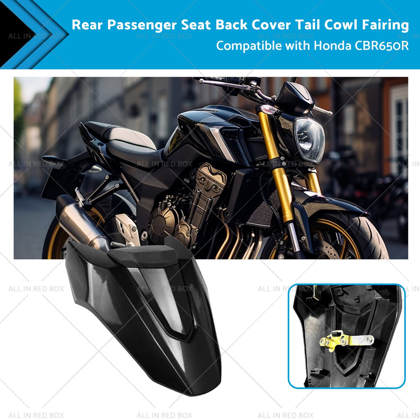 {{ Rear Passenger Seat Back Cover Tail Cowl Fairing Suitablefor 21-23 Honda CBR650R }} - Buy Car Parts Online at {{ Kaka Auto Parts }}.