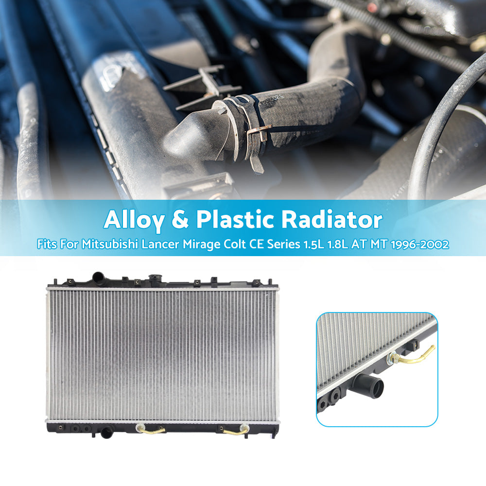 {{ Radiator For Mitsubishi Lancer Mirage Colt CE Series 1. 5L 1. 8L AT MT 06 or 96-06 or 02 }} - Buy Car Parts Online at {{ Kaka Auto Parts }}.