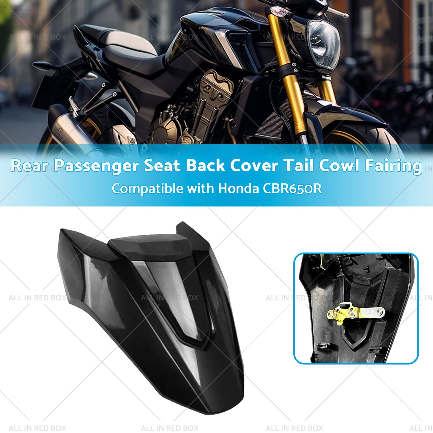 {{ Rear Passenger Seat Back Cover Tail Cowl Fairing Suitablefor 21-23 Honda CBR650R }} - Buy Car Parts Online at {{ Kaka Auto Parts }}.