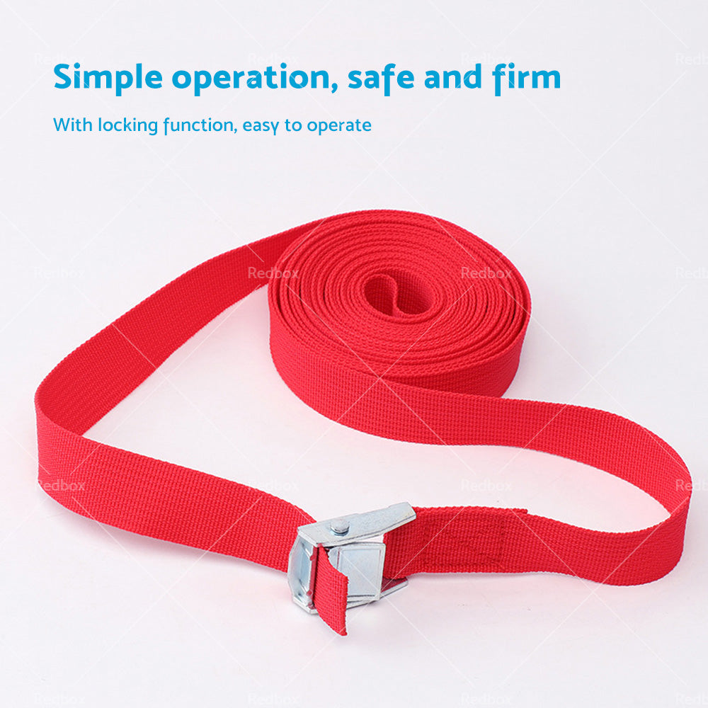 {{ 2/4pcs Metal Buckle Cam Tie Down Strap Heavy Lugga Cargo Ratchet Lashing Rope 2M }} - Buy Car Parts Online at {{ Kaka Auto Parts }}.