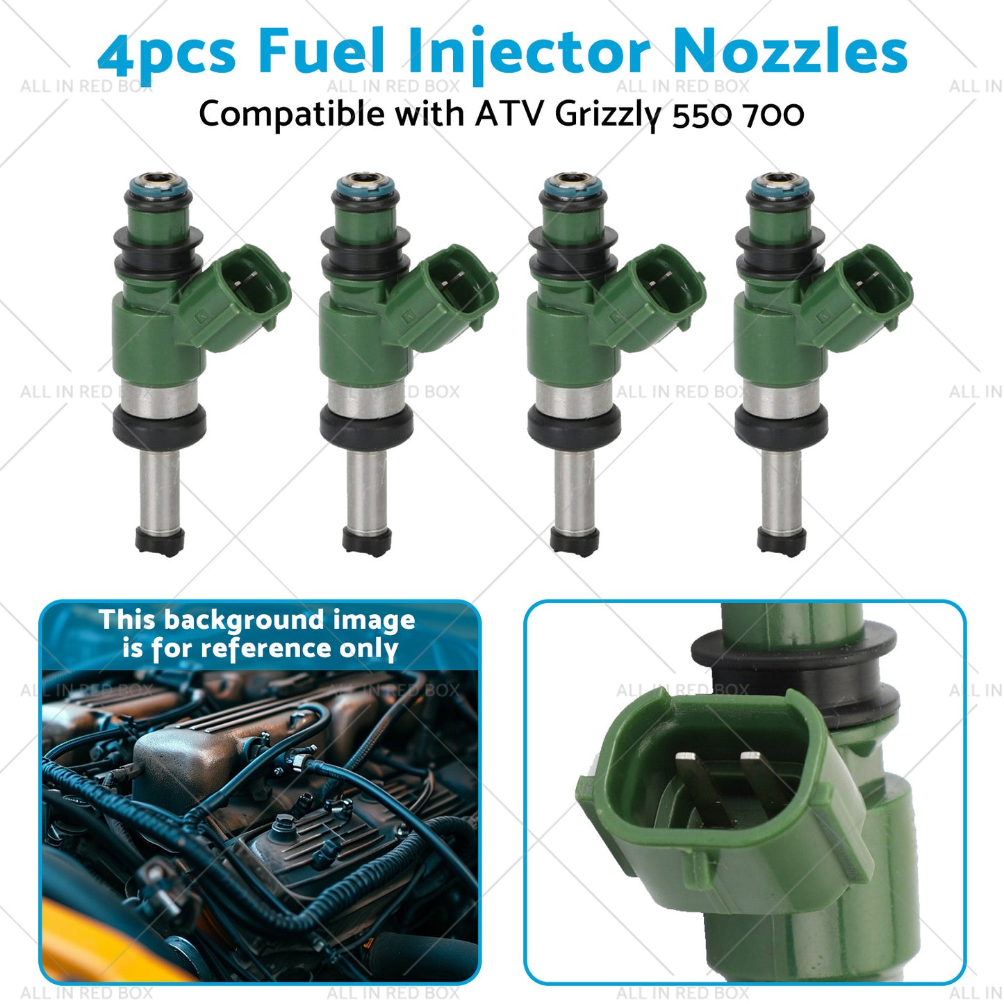 {{ 3B4-13761-00-00 4pcs Fuel Injector Nozzles Suitablefor ATV Grizzly 550 700 07-17 }} - Buy Car Parts Online at {{ Kaka Auto Parts }}.
