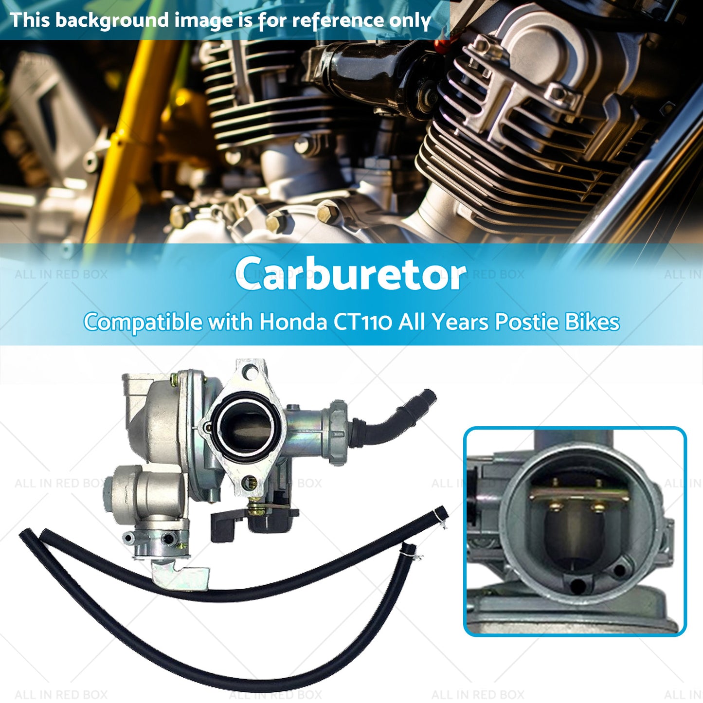 {{ Carburetor Suitable for Honda CT110 All Years Postie Bikes Correct Carby }} - Buy Car Parts Online at {{ Kaka Auto Parts }}.