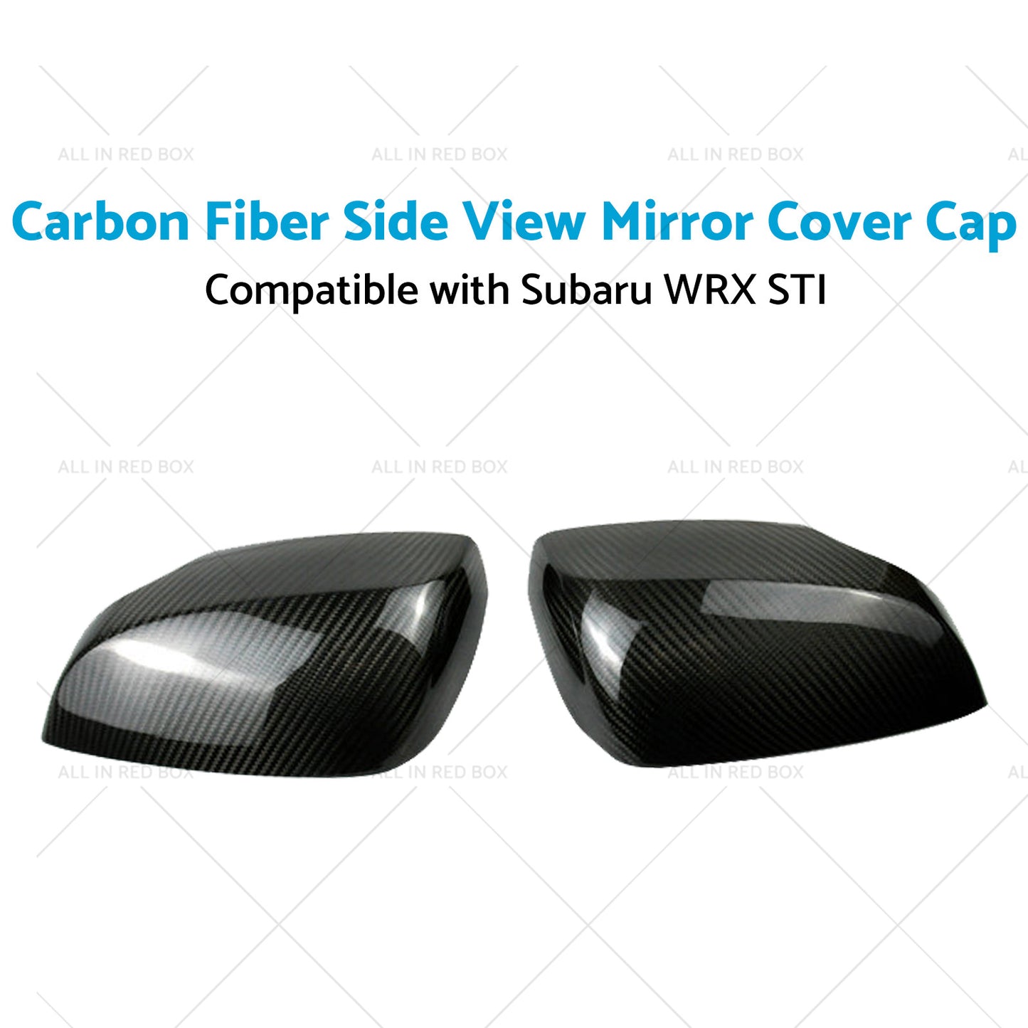 {{ Carbon Fiber Side View Mirror Cover Caps Suitable for Subaru WRX STI 15-21 }} - Buy Car Parts Online at {{ Kaka Auto Parts }}.