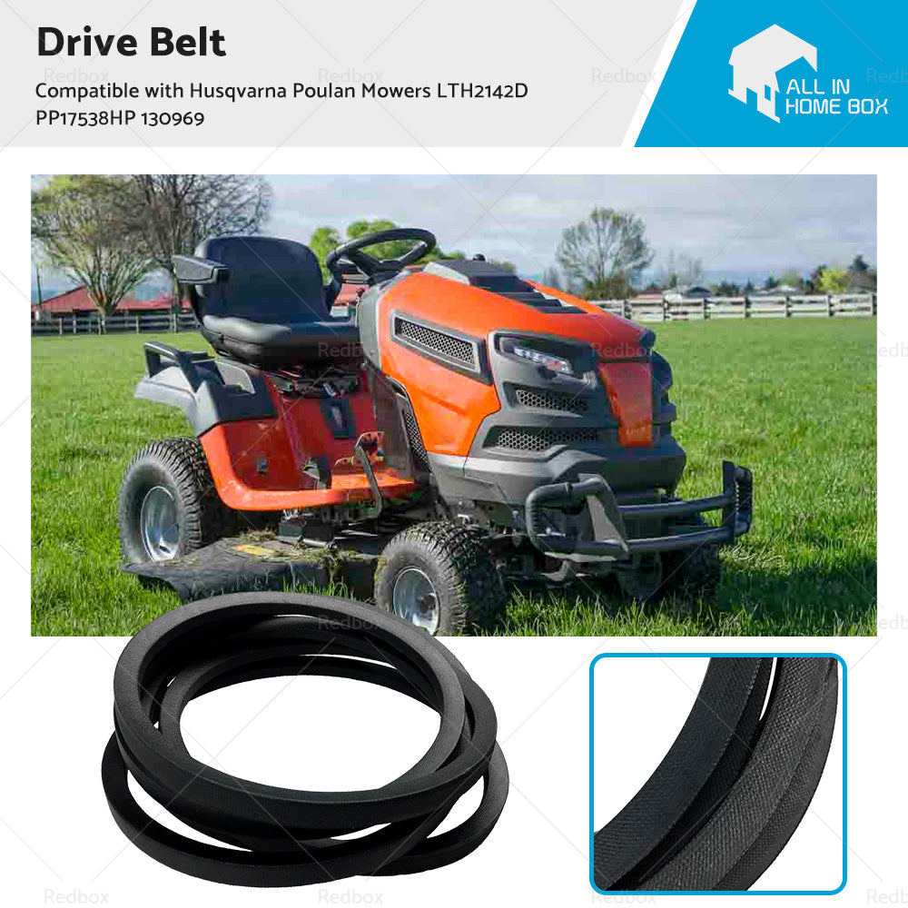 Drive Belt Suitable For Husqvarna Poulan Mowers LTH2142D PP17538HP 130969