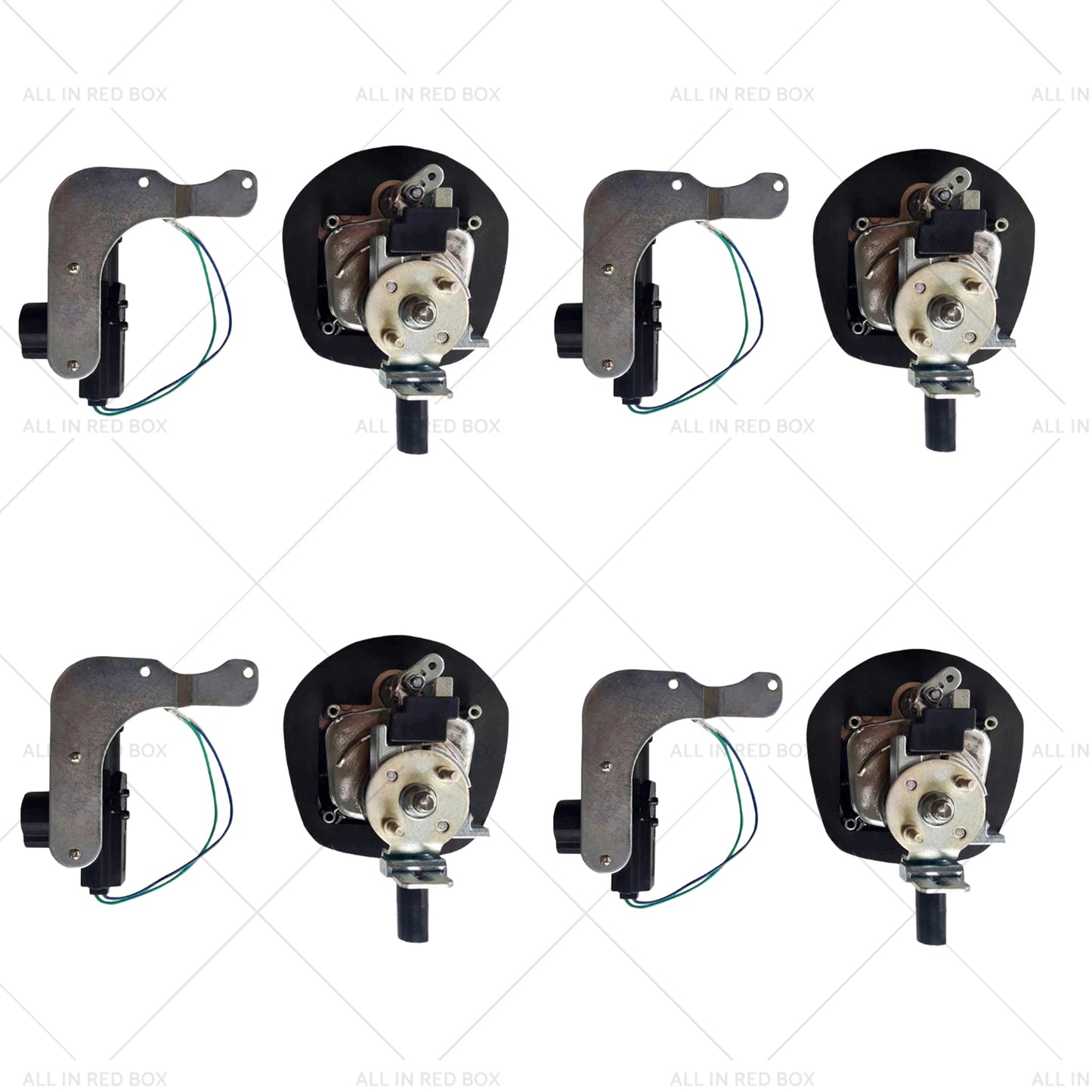 4 Set Chrome Power Operated Recessed Folding Whale Tail T-Lock Handle Toolbox