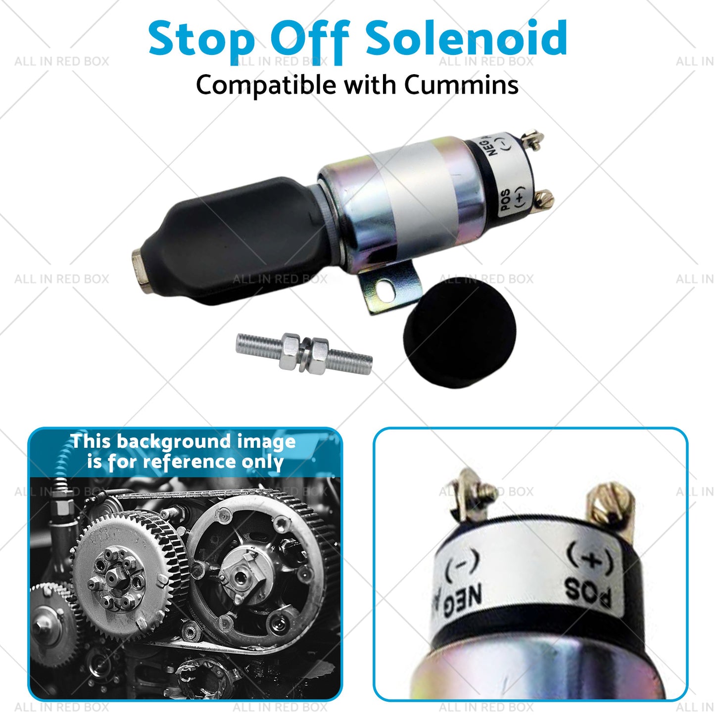 {{ 1751ES-24E7U1B1S5 Stop Off Solenoid Suitable for Cummins SA-3766T 24V 3864274 }} - Buy Car Parts Online at {{ Kaka Auto Parts }}.