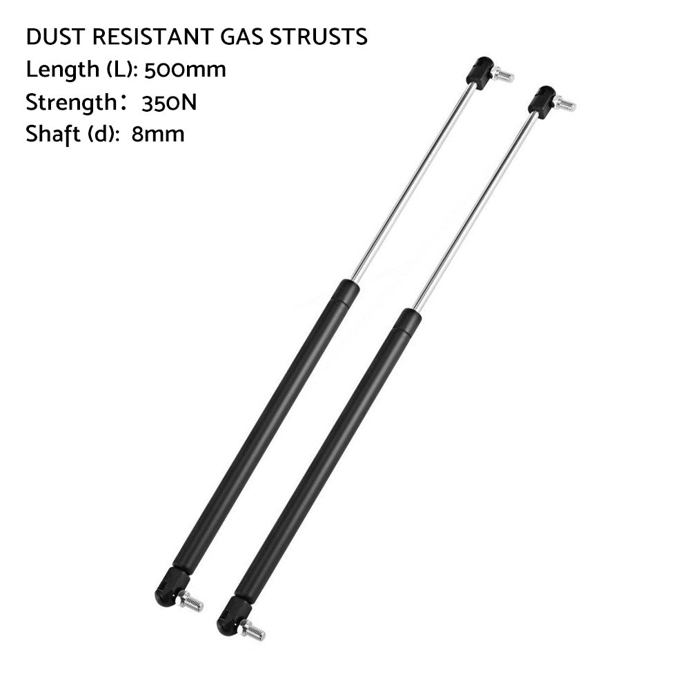 Gas Strut 500mm-350N x2 8mm Shaft Caravans, Trailers, Canopy, Toolboxes struts