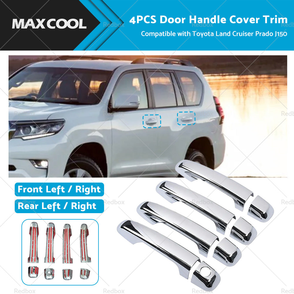 {{ Suitable For Toyota Land Cruiser Prado J150 Car Door Handle Cover Chrome Trim }} - Buy Car Parts Online at {{ Kaka Auto Parts }}.