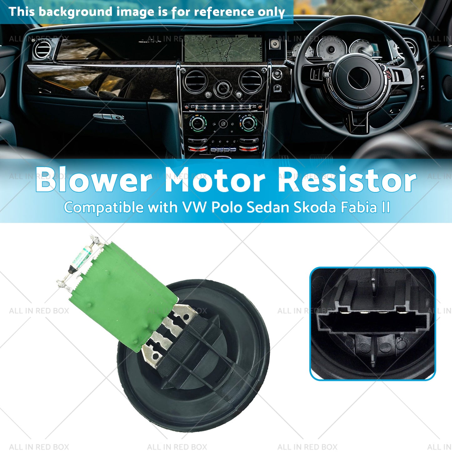 {{ 6Q0959263 Blower Motor Resistor Suitable for VW Polo Sedan Skoda Fabia II 07- }} - Buy Car Parts Online at {{ Kaka Auto Parts }}.