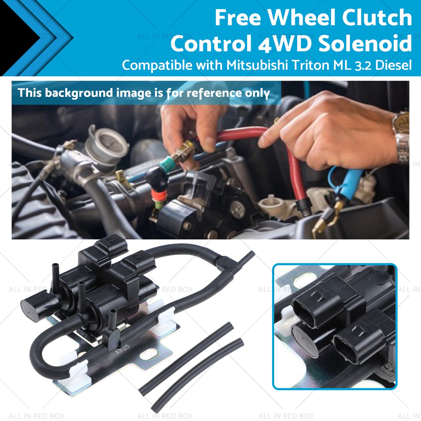 1x Free Wheel Clutch Control 4WD Solenoid Suitable For Mitsubishi Triton ML 3. 2