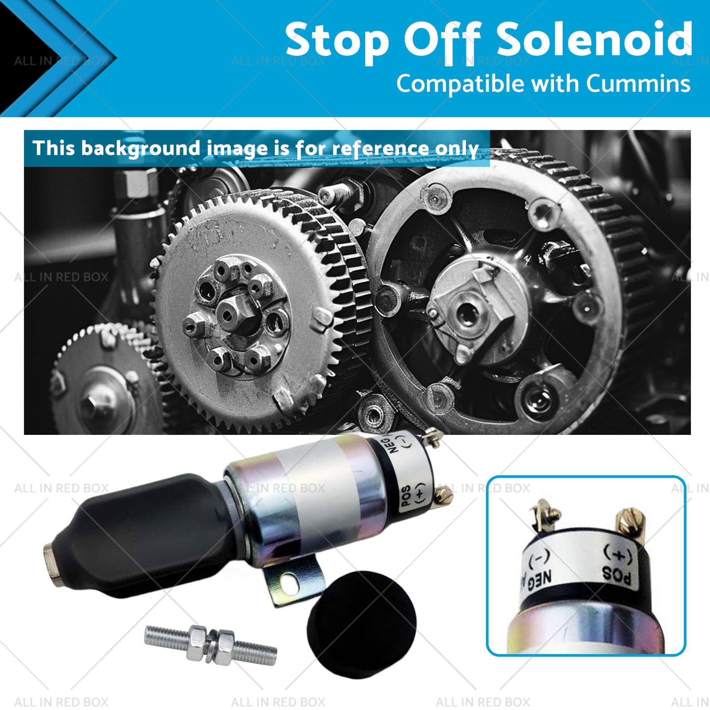 {{ 1751ES-24E7U1B1S5 Stop Off Solenoid Suitable for Cummins SA-3766T 24V 3864274 }} - Buy Car Parts Online at {{ Kaka Auto Parts }}.