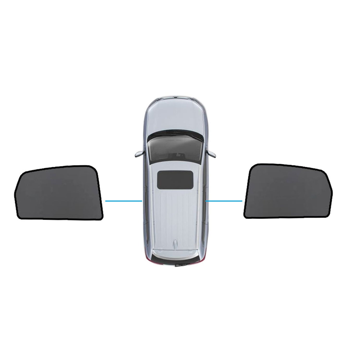 Magnetic Mesh Sun Blind Shades Suitable for Audi Q5 8R 2009–2016 On Front Rear