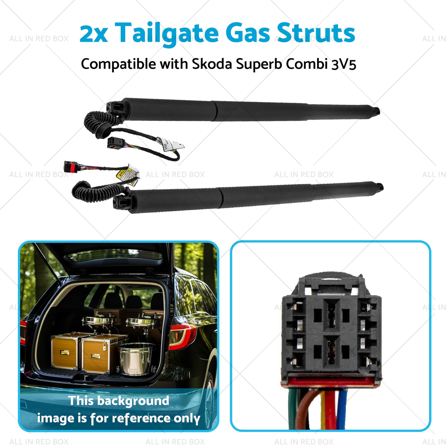 {{ 3V9827851B 2x Electric Tailgate Gas Struts Suitable for Skoda Superb Combi 3V5 }} - Buy Car Parts Online at {{ Kaka Auto Parts }}.