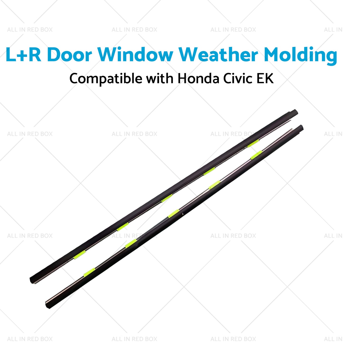 {{ LR Door Window Weather Molding 72410-S03-003 Suitable For Honda Civic EK 2door }} - Buy Car Parts Online at {{ Kaka Auto Parts }}.