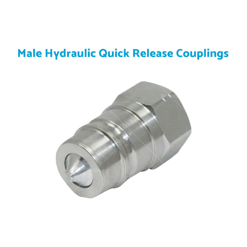 3 SETS 1 or 2 inch BSP HYDRAULIC ISO POPPET QUICK RELEASE COUPLINGS COUPLERS TRACTOR