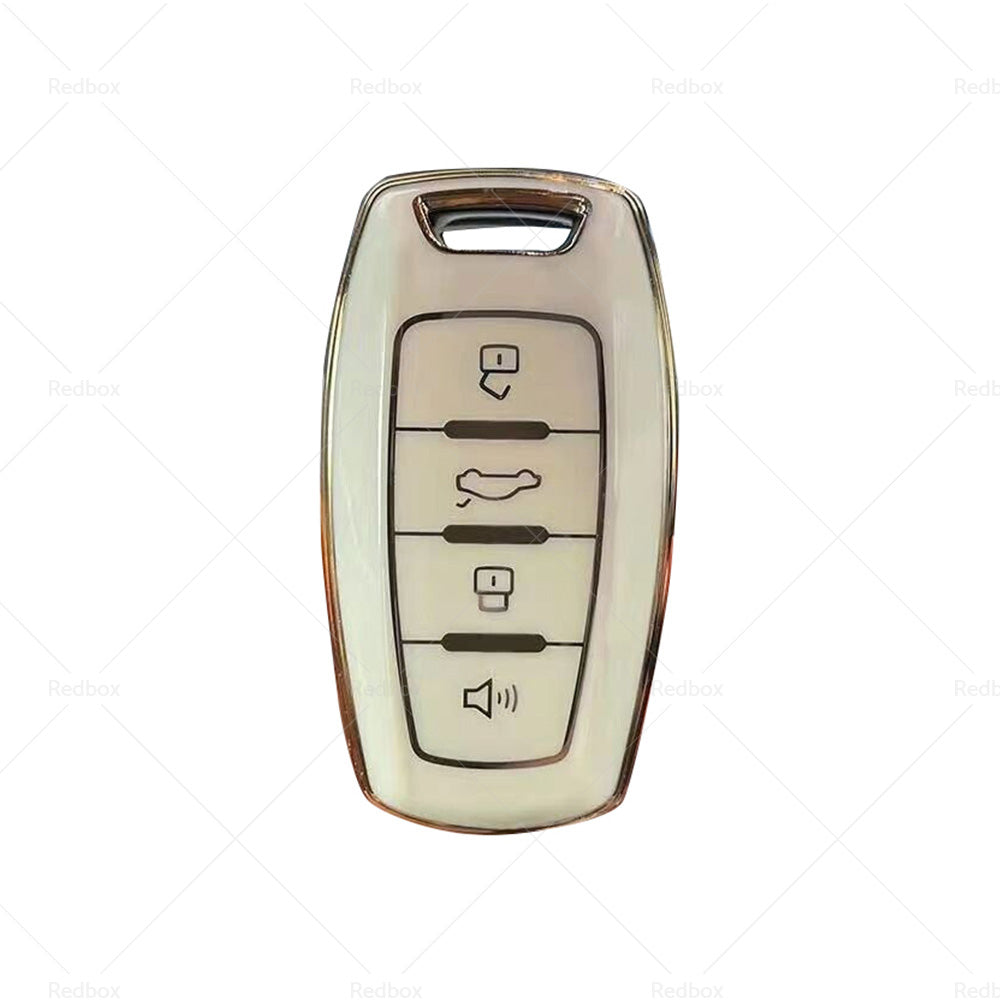 Beige TPU Remote Key Fob Case Cover Fit For Great Wall Haval Hover H1 H4 H6 H7 9