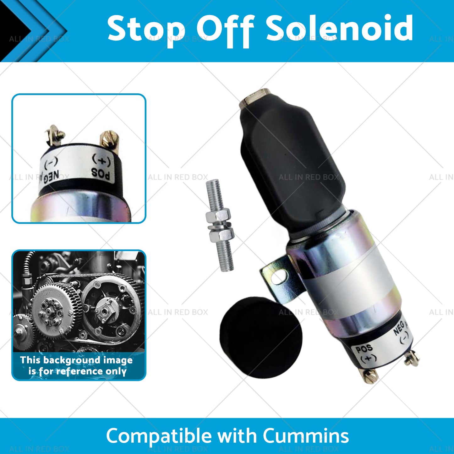 {{ 1751ES-24E7U1B1S5 Stop Off Solenoid Suitable for Cummins SA-3766T 24V 3864274 }} - Buy Car Parts Online at {{ Kaka Auto Parts }}.
