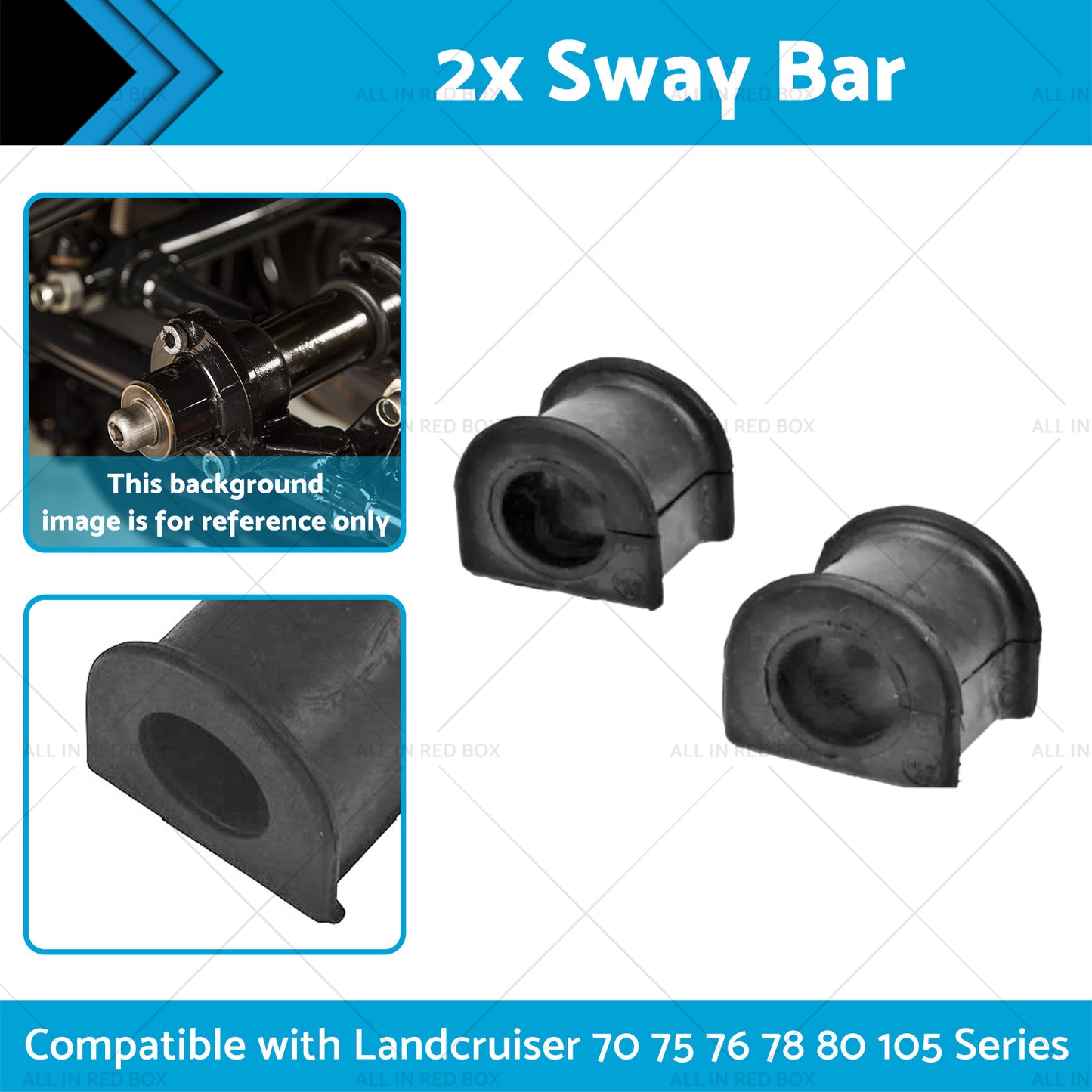 {{ 2x Sway Bars Suitable for Landcruiser 70 75 76 78 80 105 Series FJ80 HZJ80 HDJ80 }} - Buy Car Parts Online at {{ Kaka Auto Parts }}.