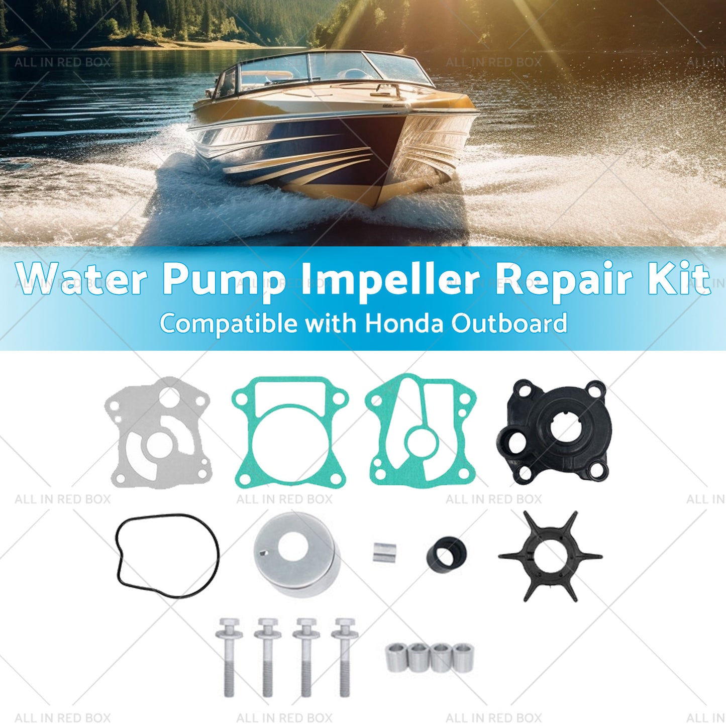 {{ Water Pump Impeller Repair Kit Suitable BF40A BF50A for Honda Outboard 40Hp 50Hp }} - Buy Car Parts Online at {{ Kaka Auto Parts }}.