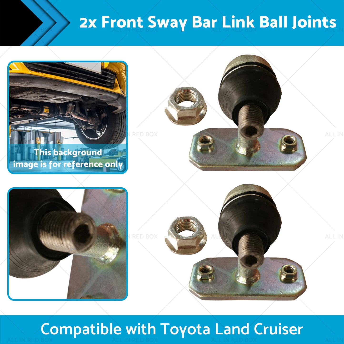 {{ 2x Front Sway Bar Link Ball Joints Suitable for Land Cruiser 98-07 48802-60050 }} - Buy Car Parts Online at {{ Kaka Auto Parts }}.