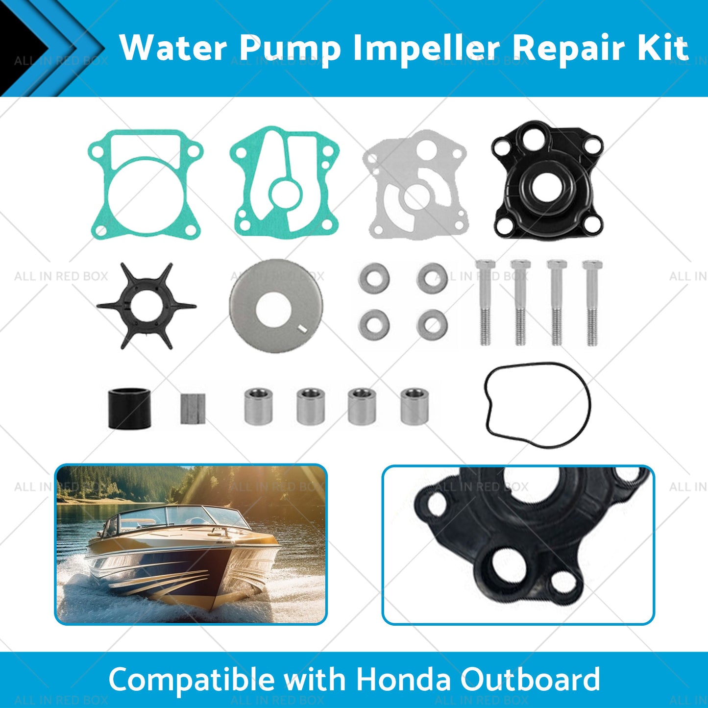{{ Water Pump Impeller Repair Kit Suitable BF40A BF50A for Honda Outboard 40Hp 50Hp }} - Buy Car Parts Online at {{ Kaka Auto Parts }}.