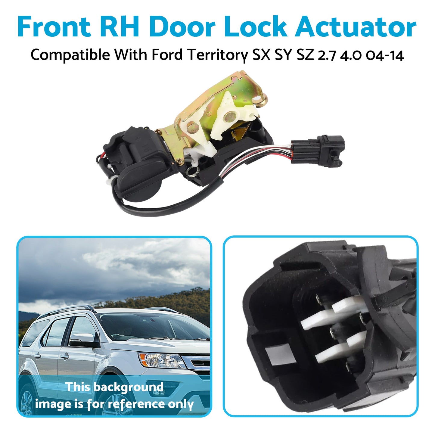 {{ Door Lock Actuator Front Right Suitable For Ford Territory SX SY SZ 4.0L 2004-14 }} - Buy Car Parts Online at {{ Kaka Auto Parts }}.
