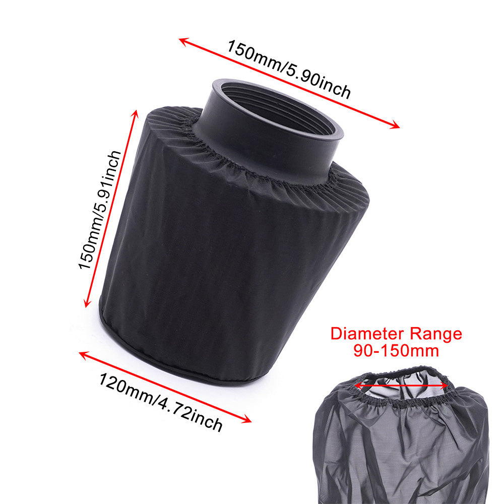 Air or Pod Filter Cover Sock Protective Cover Dust Rain Oil Universal 12 x 15cm