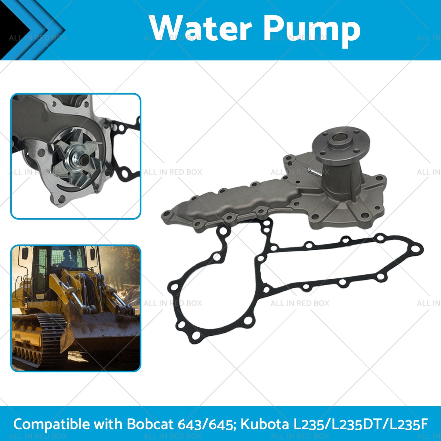 {{ Water Pump Suitable For Bobcat Kubota D1102 D1302 D1402 V1502 V1702 V1902 V2203 }} - Buy Car Parts Online at {{ Kaka Auto Parts }}.