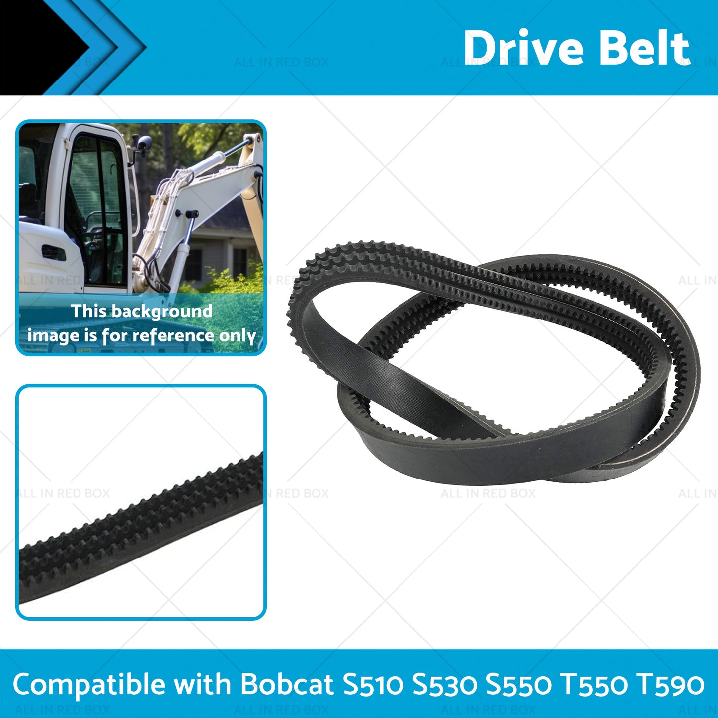 {{ Hydraulic Pump Drive Belt 7146391 Suitable for Bobcat S510 S530 S550 T550 T590 }} - Buy Car Parts Online at {{ Kaka Auto Parts }}.