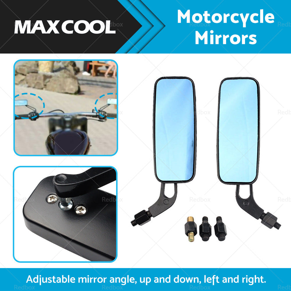 {{ 2x 8 10mm Motorcycle Mirrors Suitable For Chopper Cruiser Bobber Cafe Racer }} - Buy Car Parts Online at {{ Kaka Auto Parts }}.