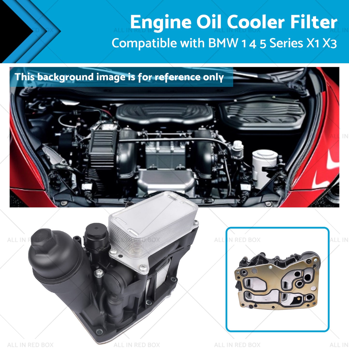 {{ Engine Oil Filter Housing and Cooler 11428507697 SuitableFor BMW N47 N57 F25 10-19 }} - Buy Car Parts Online at {{ Kaka Auto Parts }}.