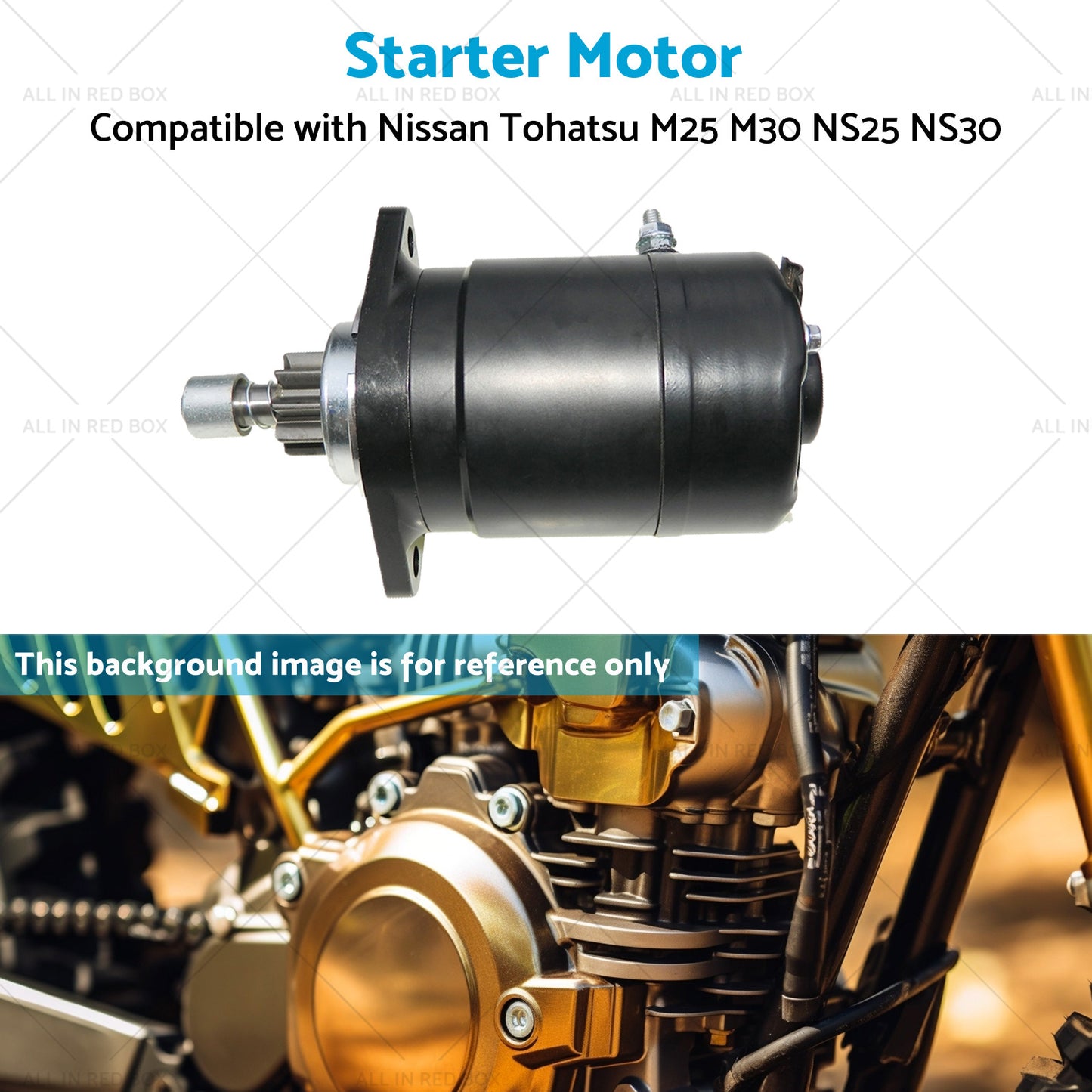 {{ Starter Motor Suitable for Nissan Tohatsu M25 M30 NS30 NS25 2-Stroke 1992-2005 }} - Buy Car Parts Online at {{ Kaka Auto Parts }}.