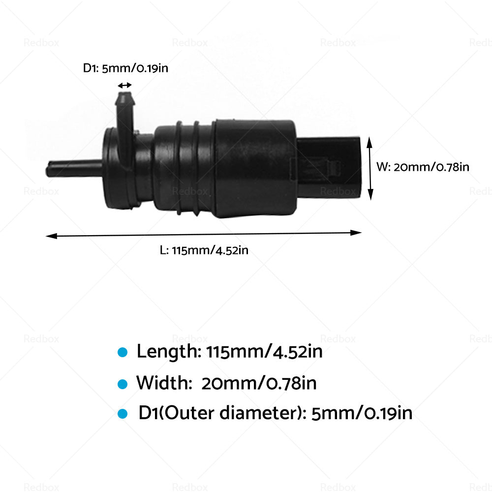 1 x Windshield Washer Pump For BMW E46 318i 320i 325i 328i Front Rear Wiper Motor