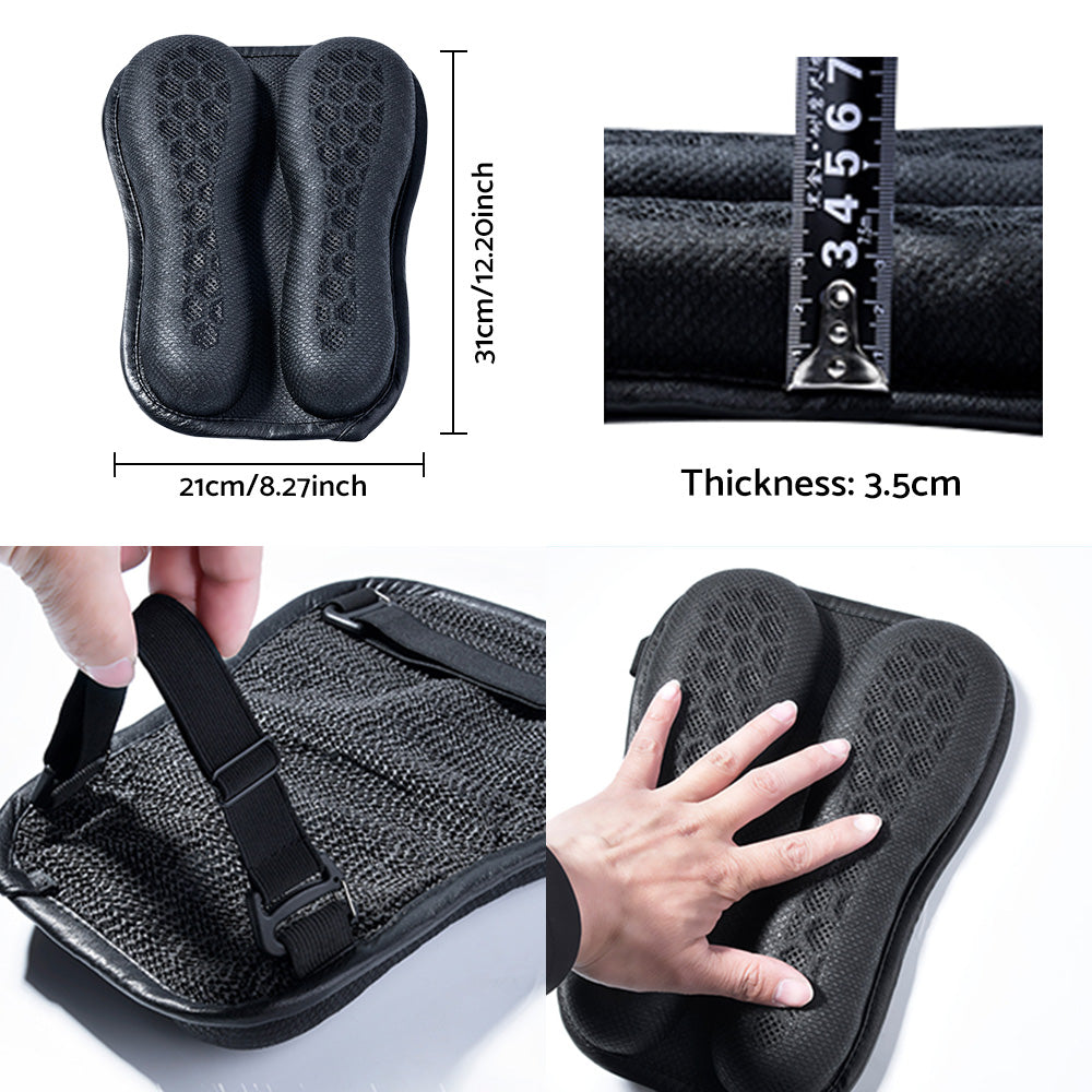 {{ Foldable Passenger Motorcycle Gel Rear Seat Cushion 3D Honeycomb Structure }} - Buy Car Parts Online at {{ Kaka Auto Parts }}.