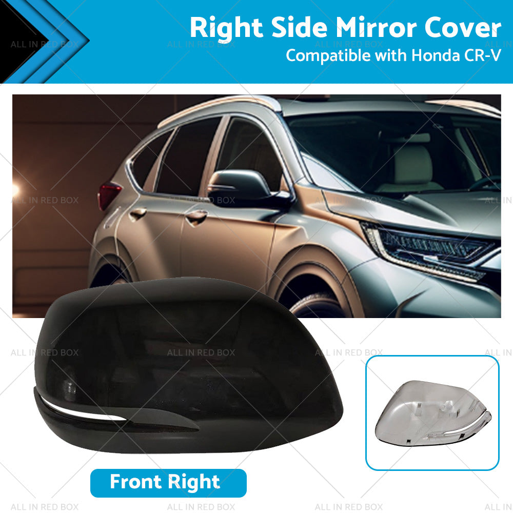 {{ RH Mirror Cover Housing Cap Suitable for Honda CR-V 12- NH731P Crystal Black }} - Buy Car Parts Online at {{ Kaka Auto Parts }}.