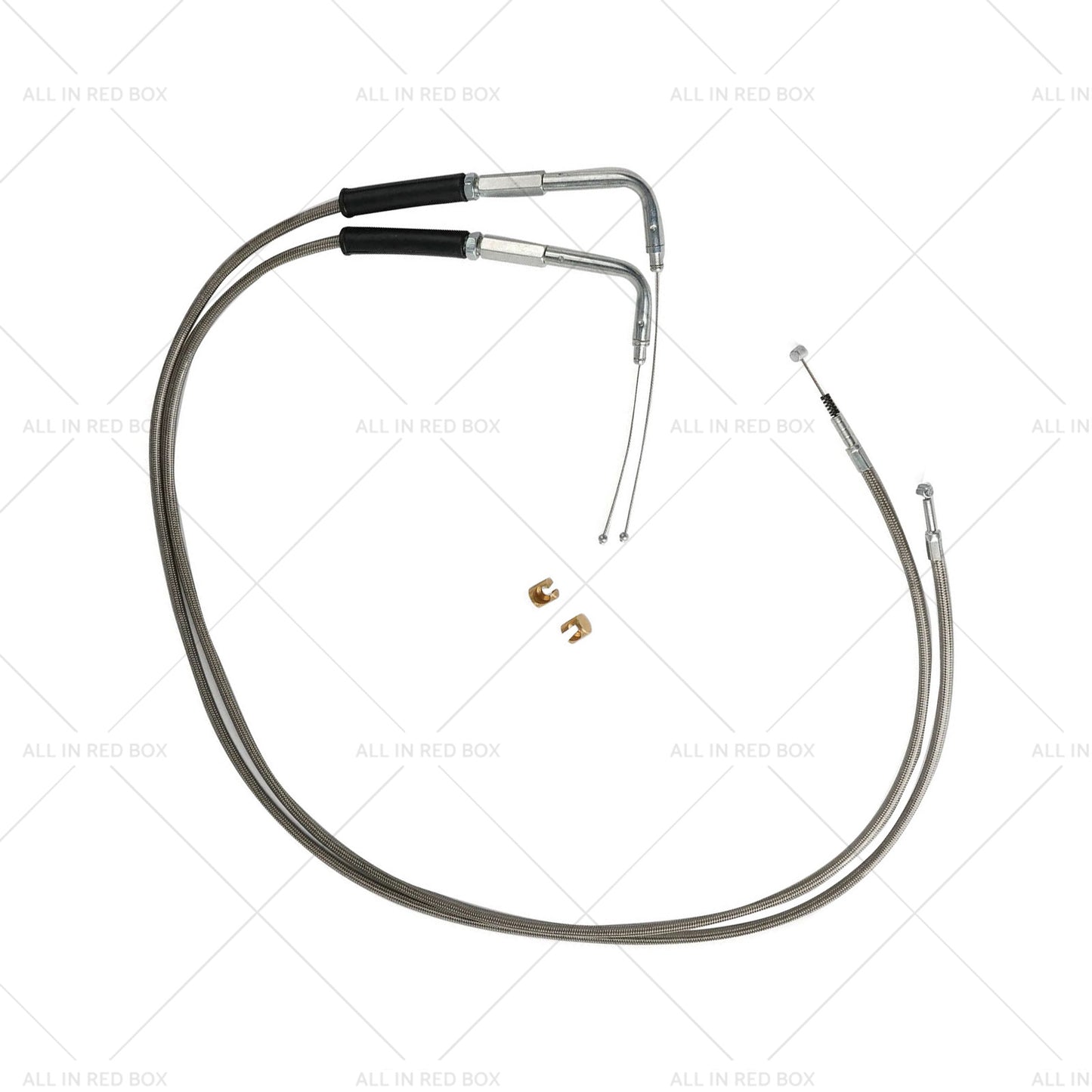 {{ Stainless Steel 56-1 2 Throttle and Idle Cable Set Suitable for Harley-Davidson }} - Buy Car Parts Online at {{ Kaka Auto Parts }}.