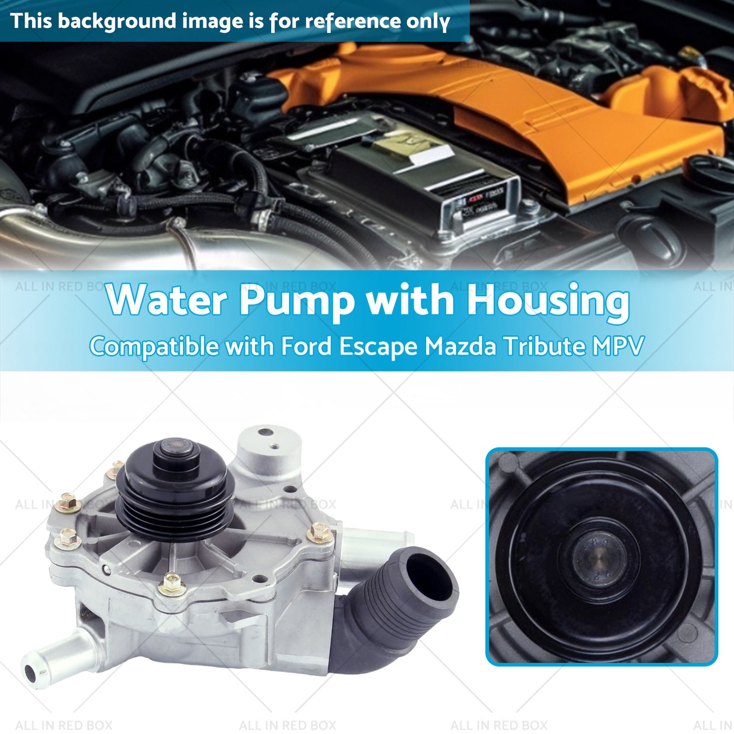 {{ Water Pump and Housing ?Suitable for Mazda Tribute MPV Ford Escape V6 3. 0L 03-06 }} - Buy Car Parts Online at {{ Kaka Auto Parts }}.