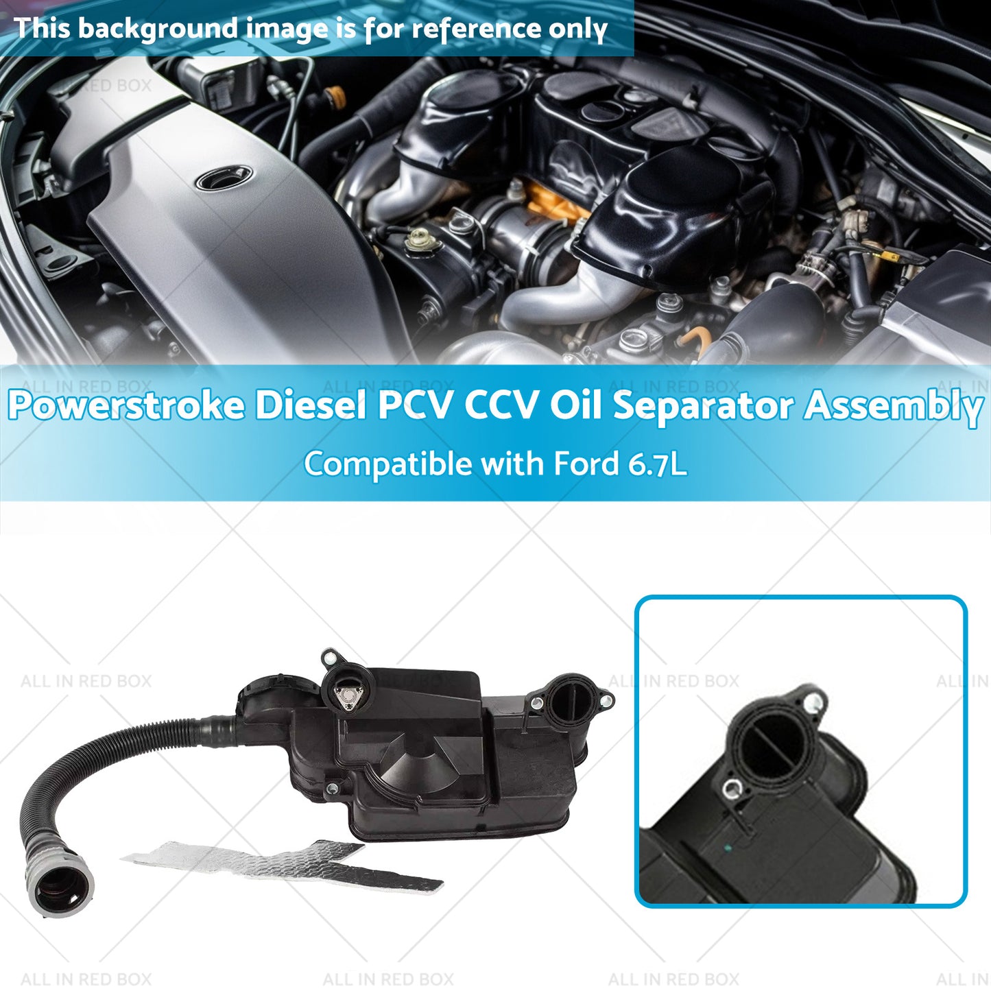 {{ Powerstroke Diesel PCV CCV Oil Separator Assembly Suitable for 11-16 Ford 6. 7L }} - Buy Car Parts Online at {{ Kaka Auto Parts }}.