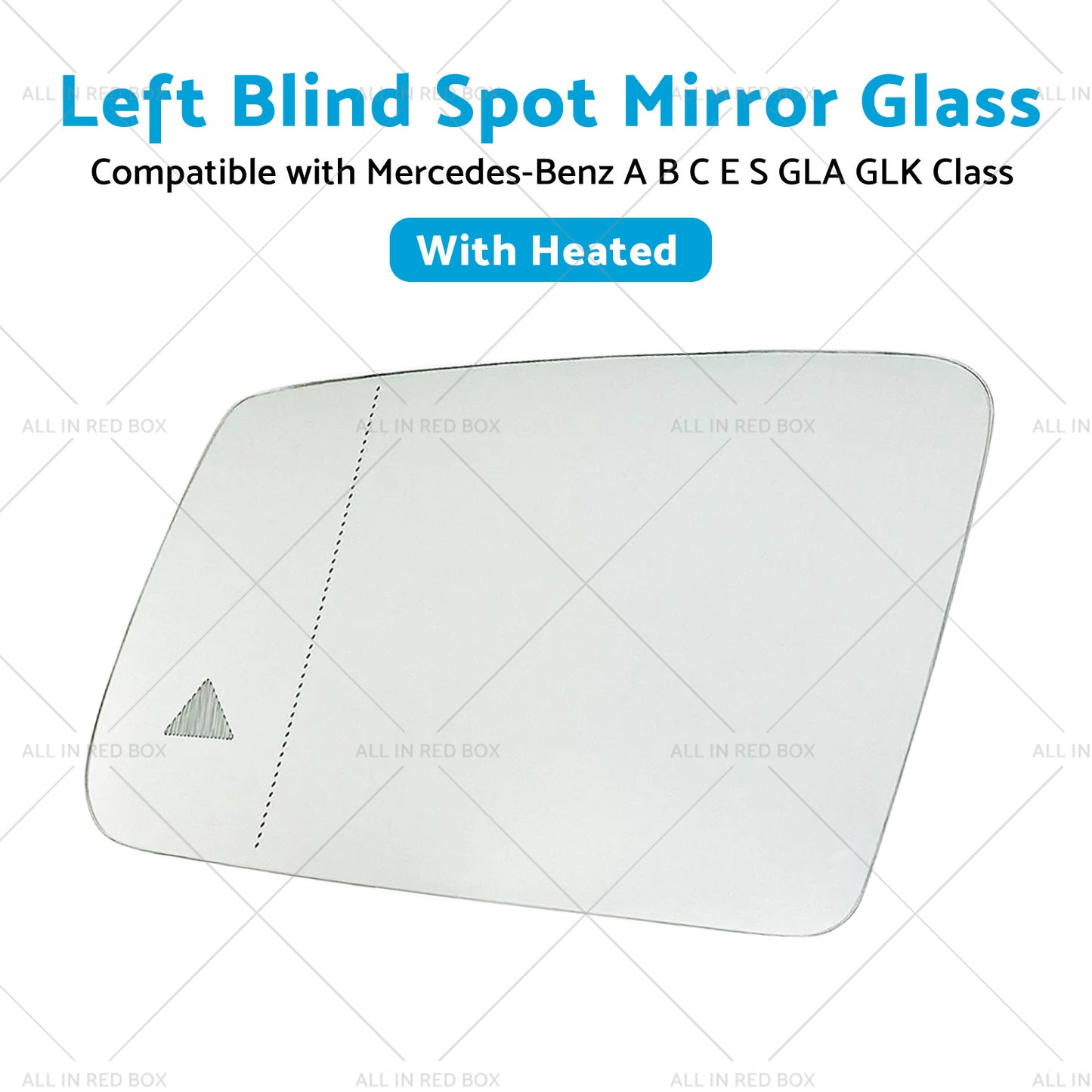 {{ Left Blind Spot Mirror Glass Suitable for Mercedes-Benz ABCES GLA GLK Class W204 }} - Buy Car Parts Online at {{ Kaka Auto Parts }}.