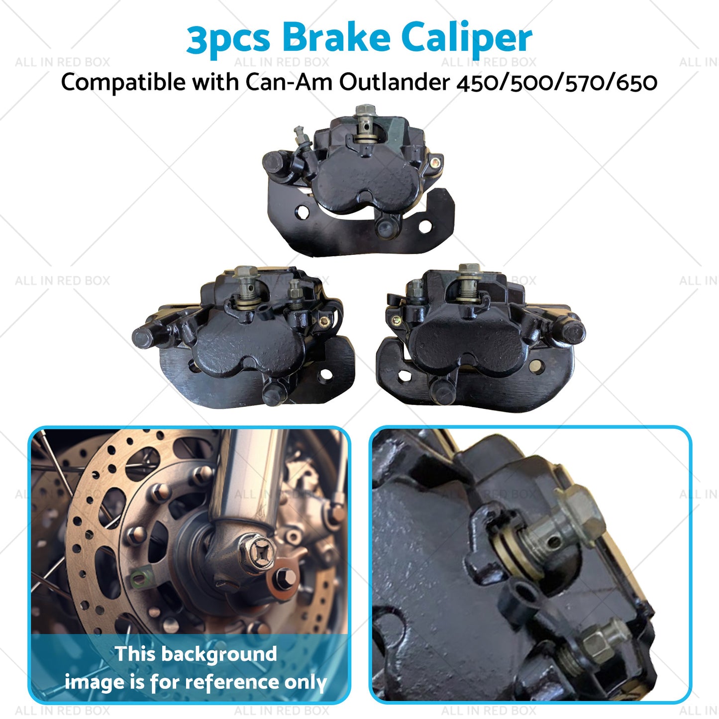 {{ Front and Rear Brake Caliper Set for Can-Am Outlander 450 500 570 650 800 850 1000 }} - Buy Car Parts Online at {{ Kaka Auto Parts }}.