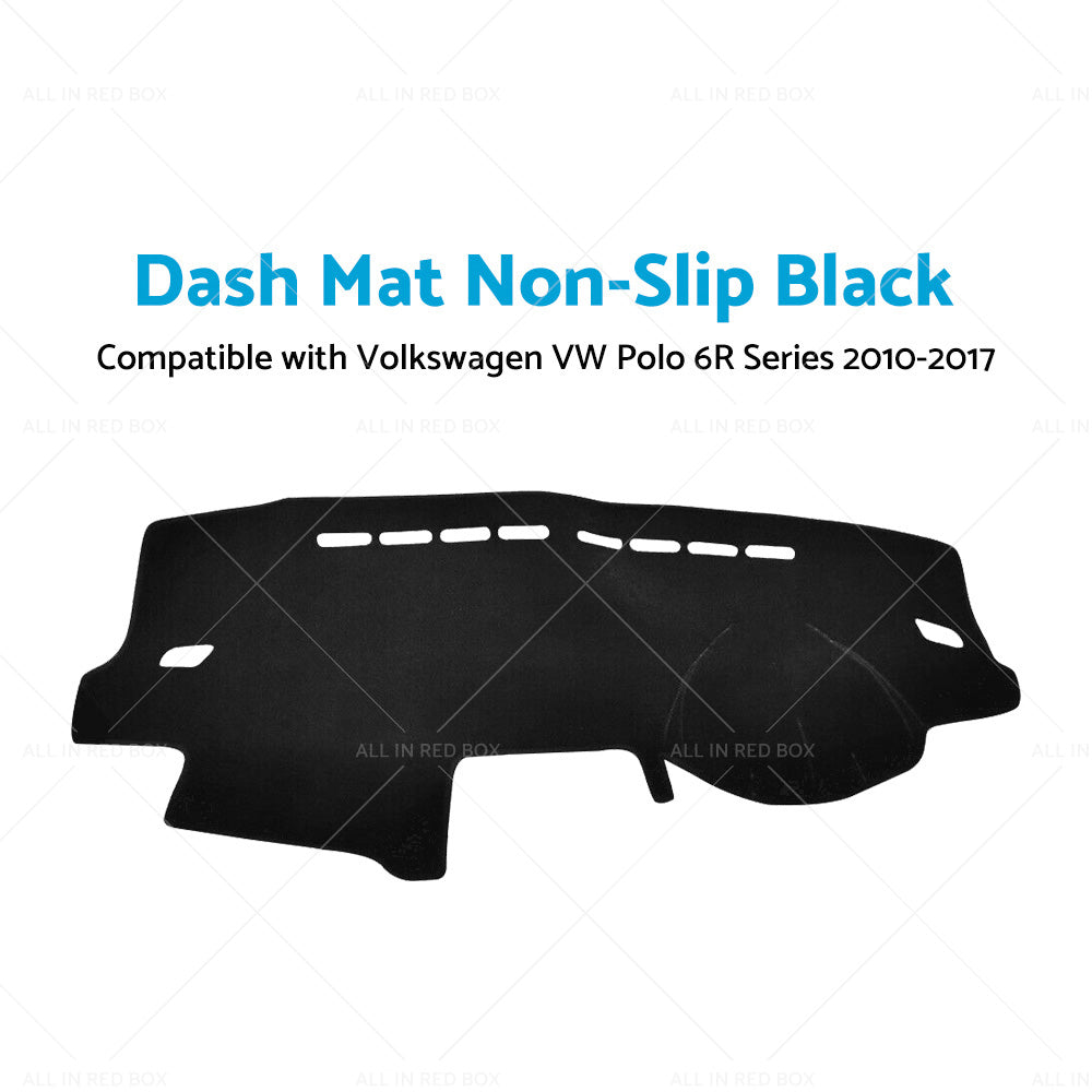 {{ Dash Mat Suitable For Volkswagen VW Polo 6R Series 2010-2017 Dashmat Cover Black }} - Buy Car Parts Online at {{ Kaka Auto Parts }}.