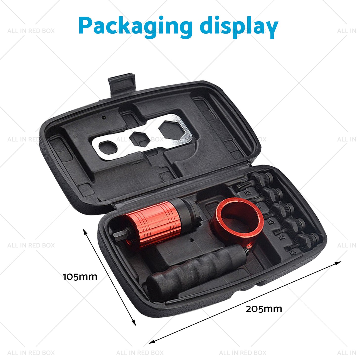 {{ Rivet Nut Tool M3-8 Nutsert Adapter Suitable for Hand Wrench Electric Drill }} - Buy Car Parts Online at {{ Kaka Auto Parts }}.