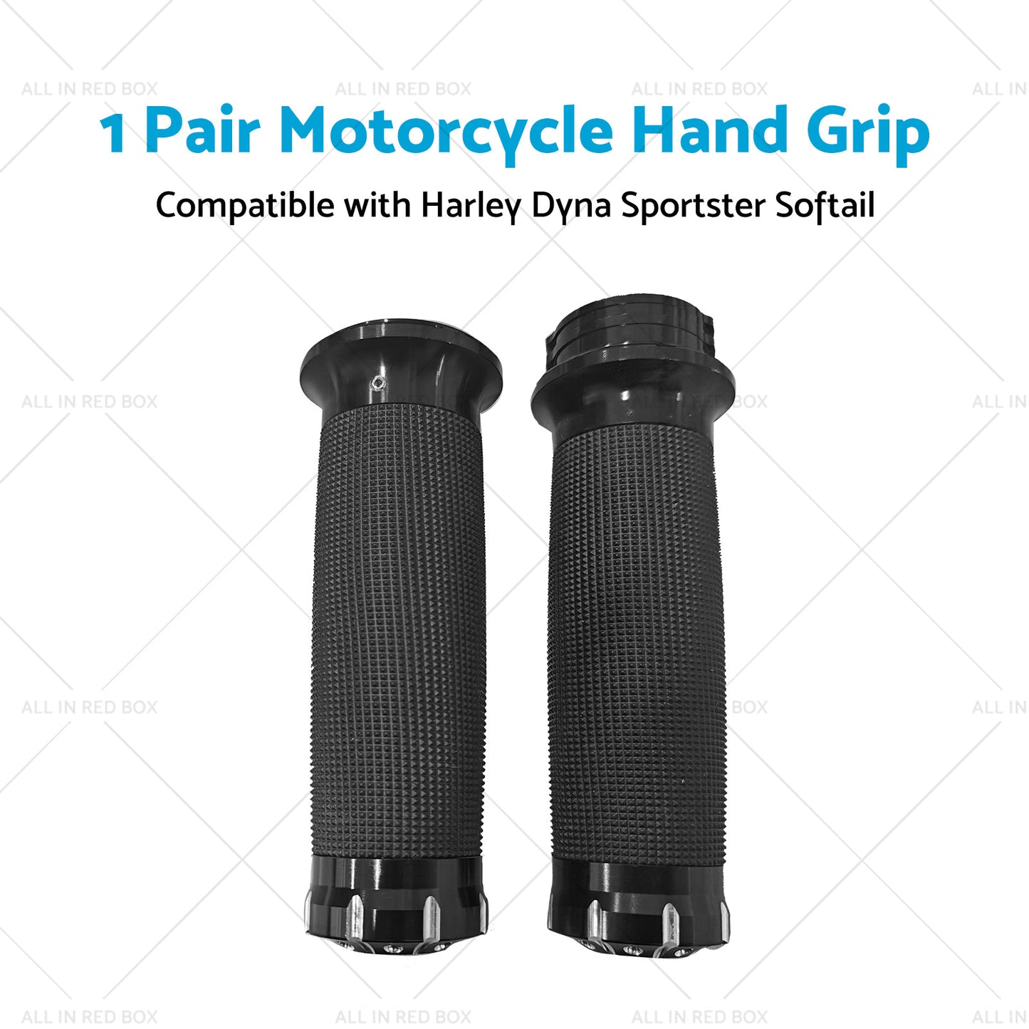 2PCS Motorcycle Handle Bar 1 inch Hand Grip Suitable for Harley Dyna Sportster