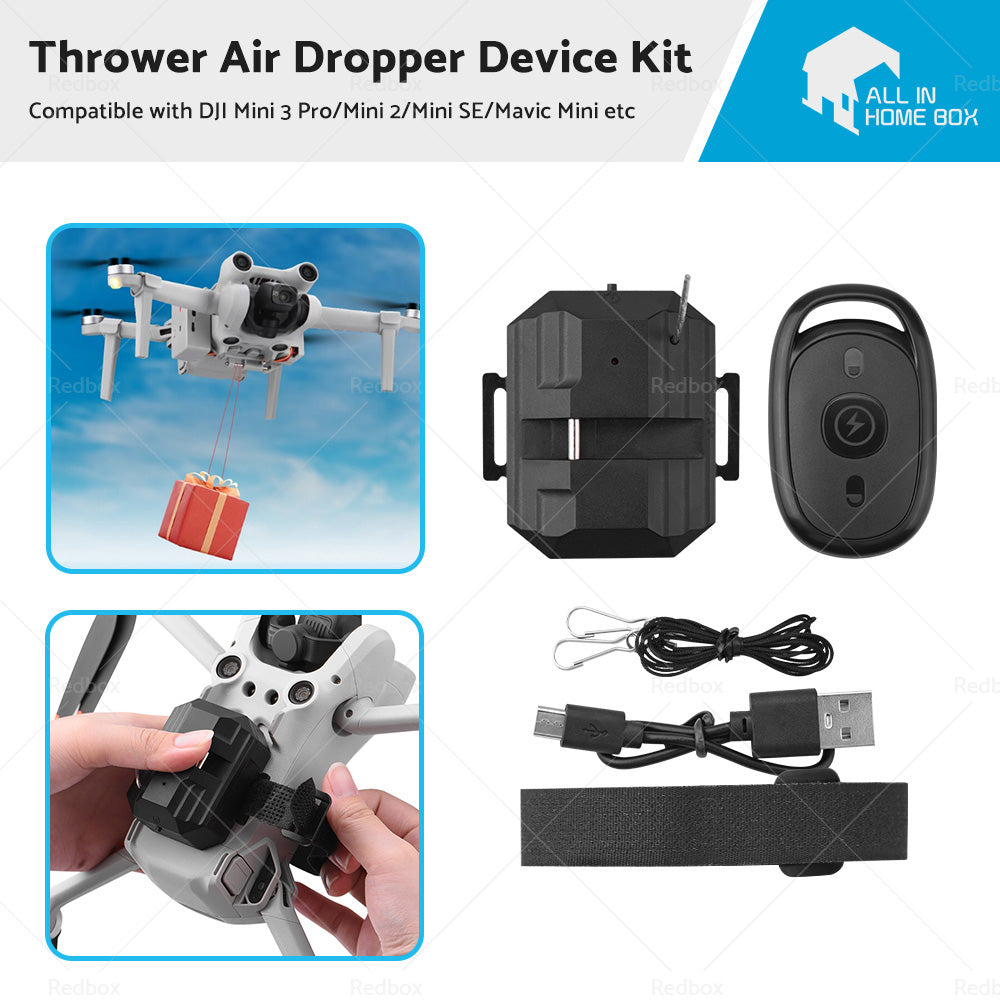 Drone Dropping Delivery Thrower Air Dropper Device Suitable for DJI Mini 3 Pro