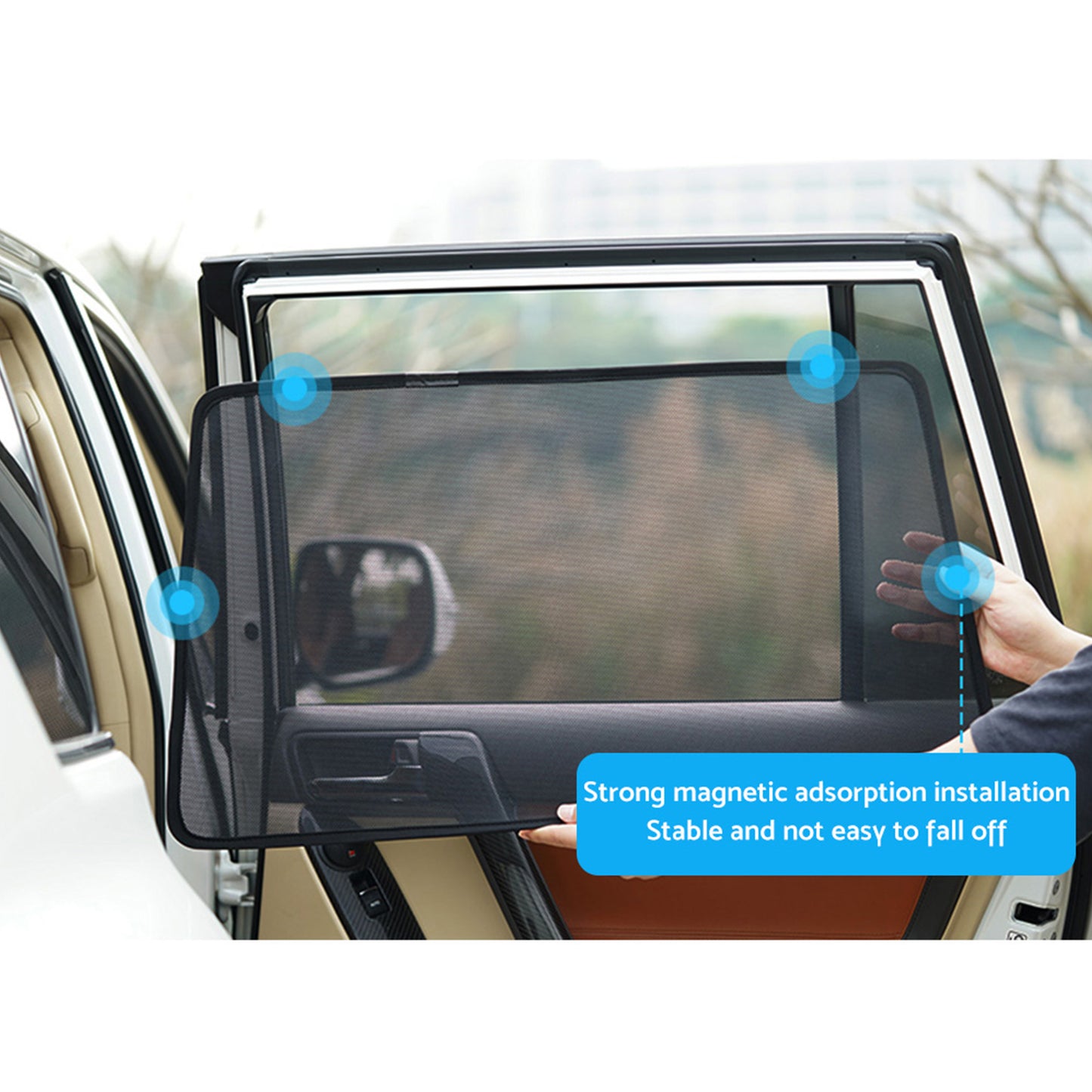 {{ Car Window Sun Shade Magnetic Sun Blind Mesh Suitable for BMW X5 F95 G05 2018-On }} - Buy Car Parts Online at {{ Kaka Auto Parts }}.