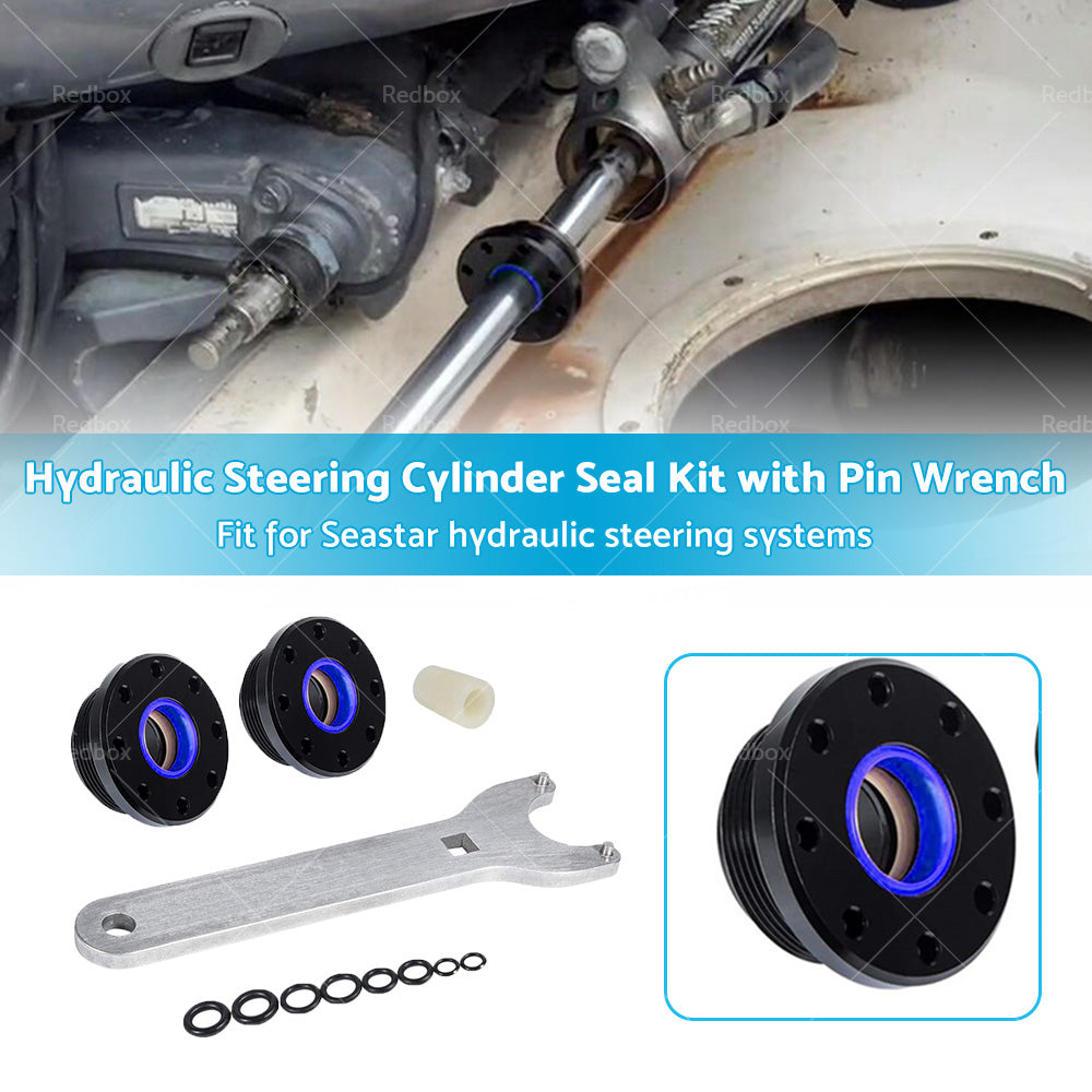 Fit for Seastar Front Mount Hydraulic Steering Cylinder Seal Kit with Pin Wrench