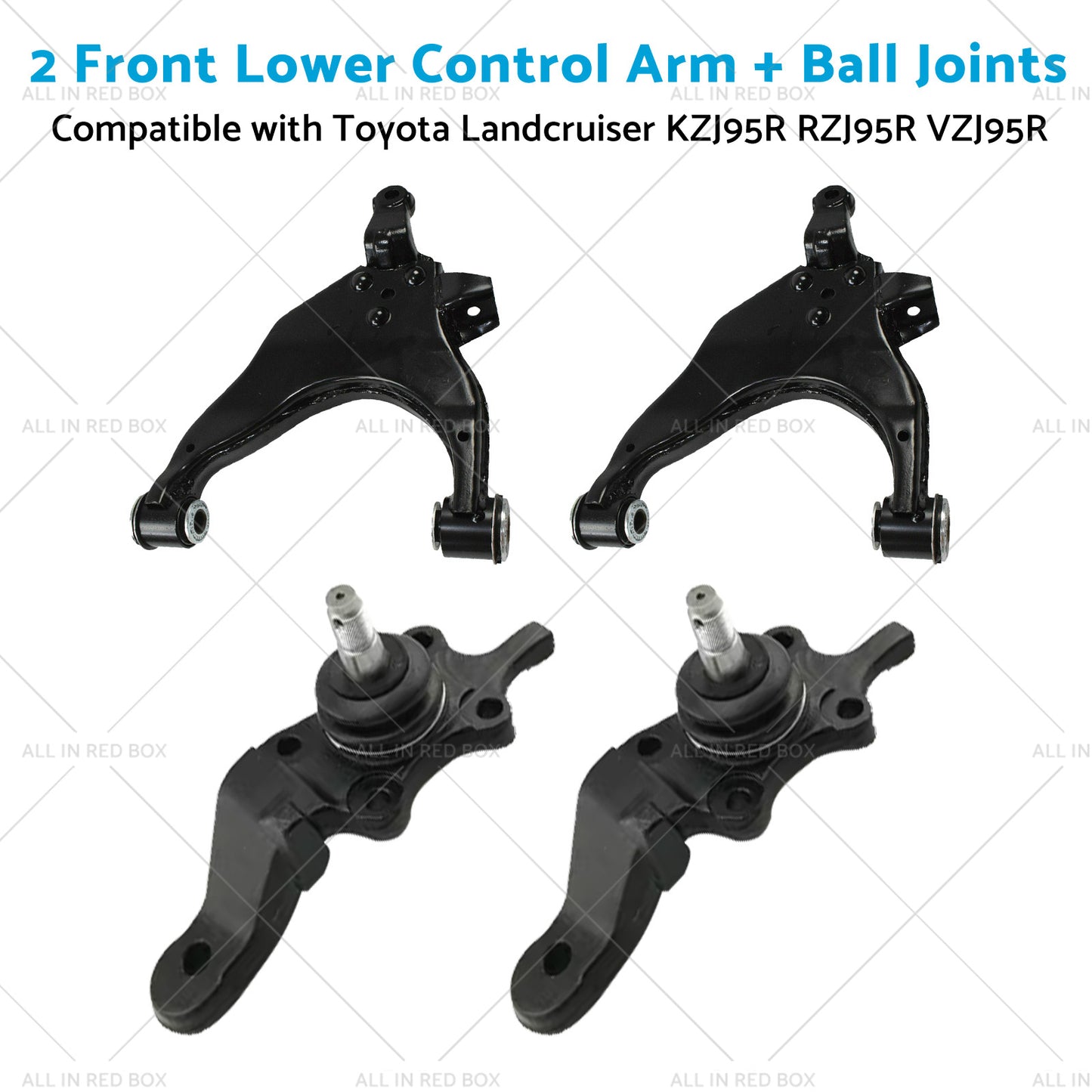 2 Lower Control ArmBall Joint Suitable for 96-03 Toyota Landcruiser KZJ95R